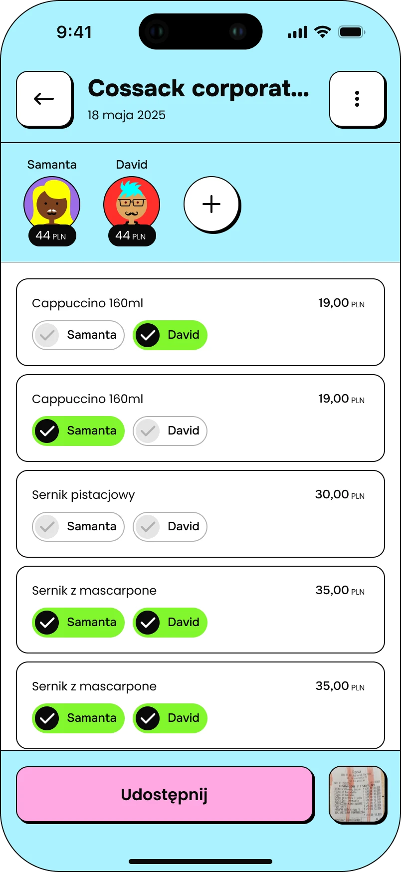 Step 3: Podziel listę