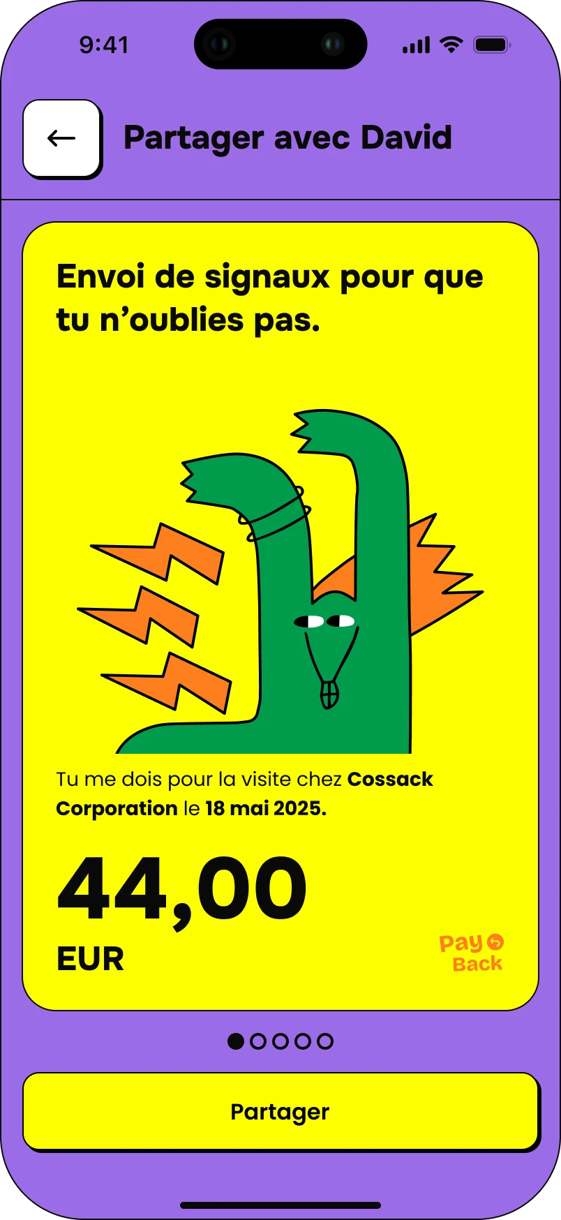 Step 4: Partager la dette