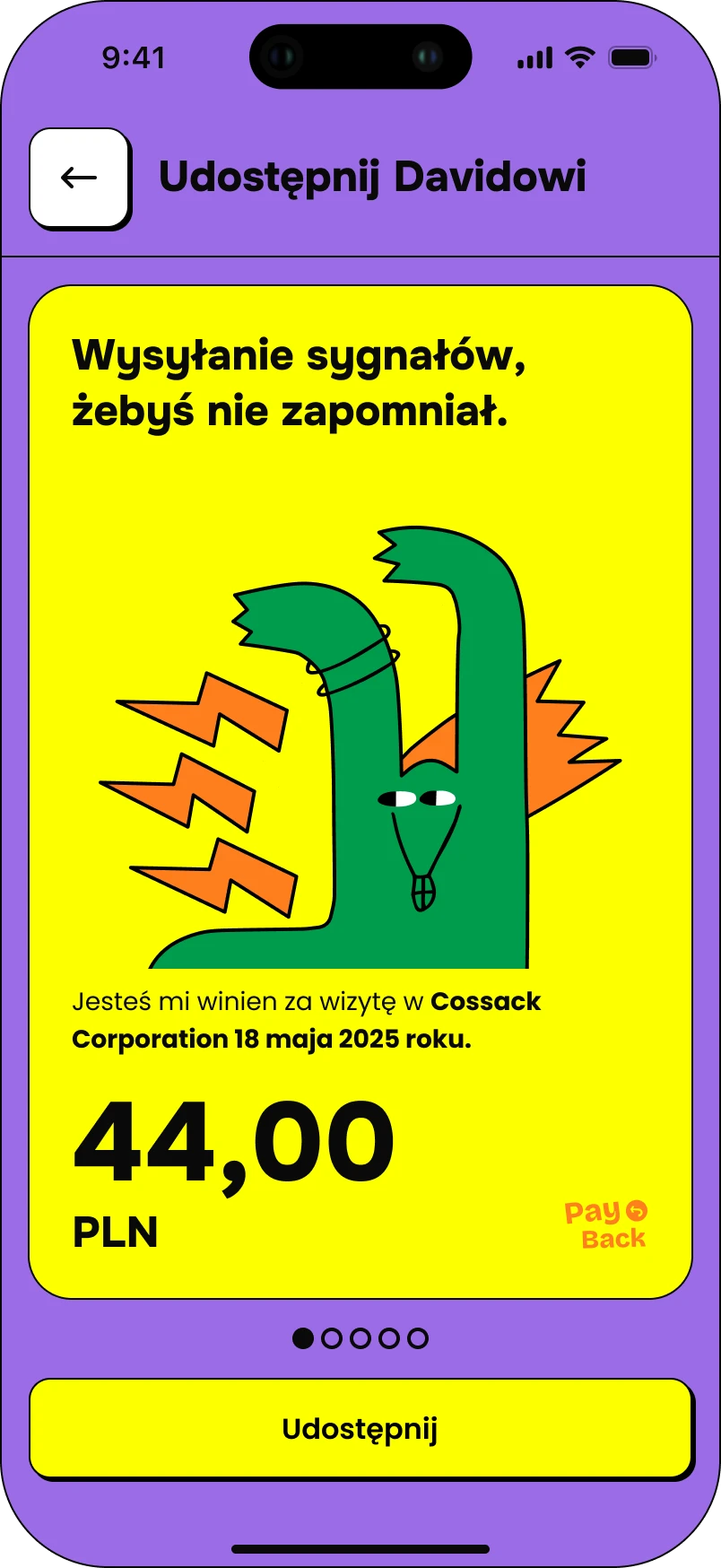 Step 4: Udostępnij dług